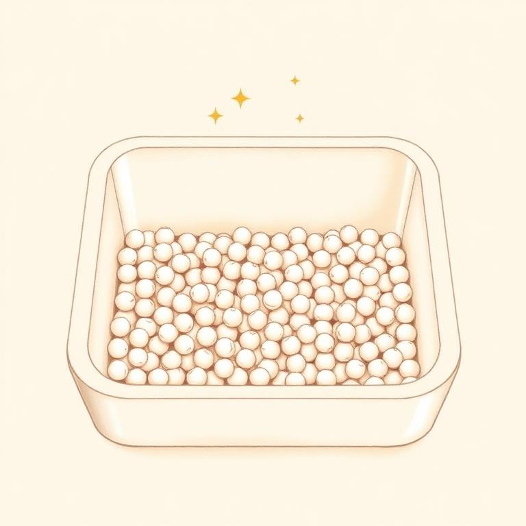 Step 4 of transitioning your cat to huloo huloo tofu litter: Day 7+